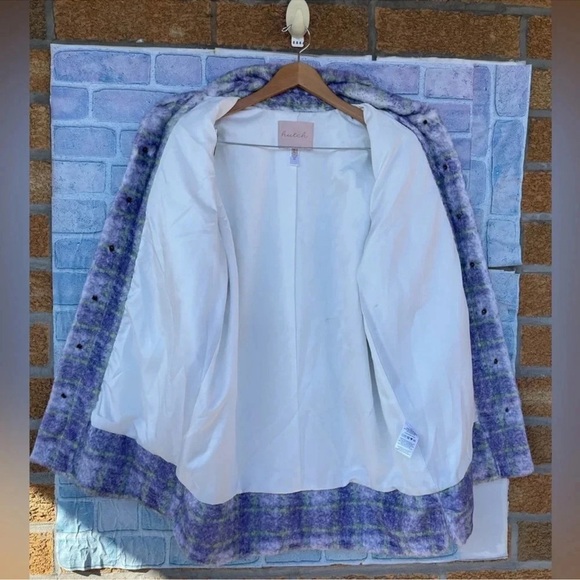 Hutch Anthropologie Donna super soft cozy fuzzy plush teddy shacket large - Picture 8 of 10